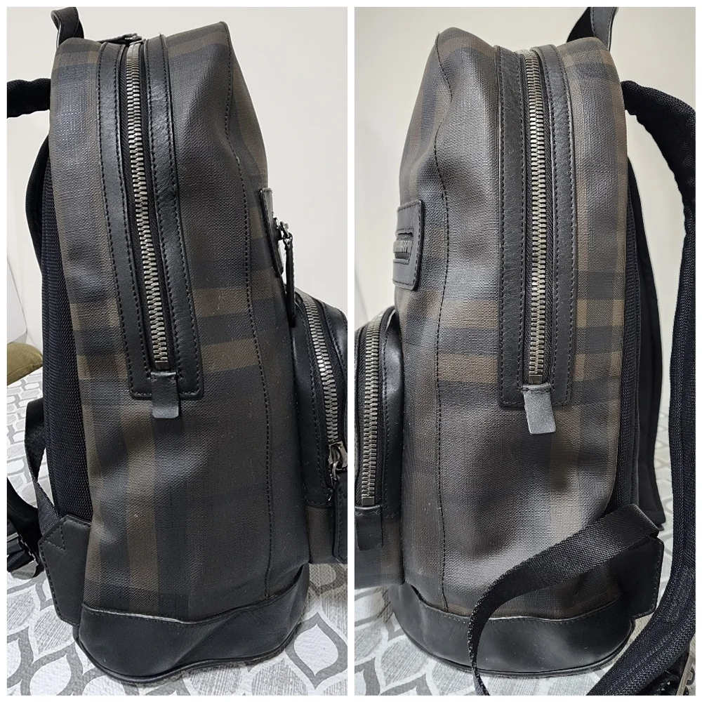 Burberry Smoked Check Backpack Black